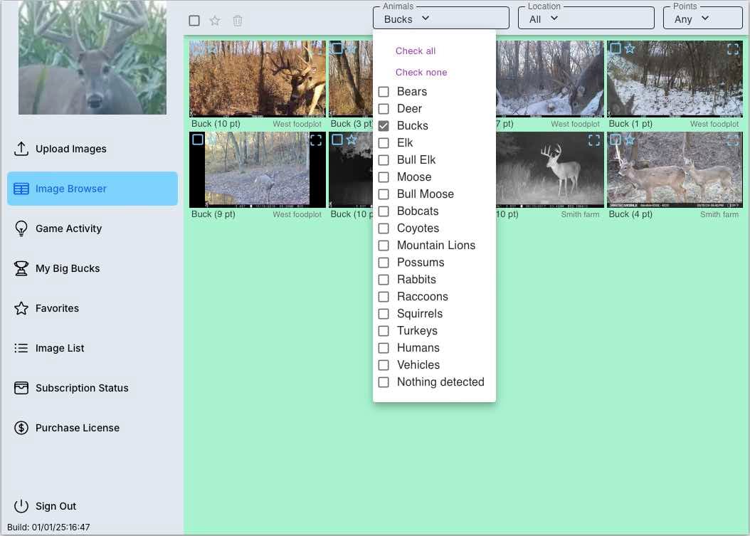 Image showing how to view photos of interest in the app